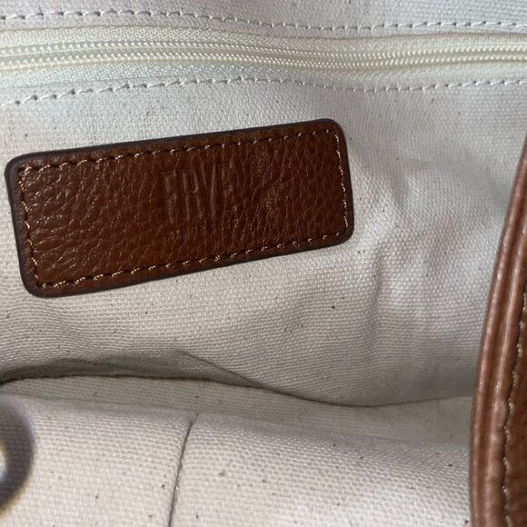 Frye Caelan Tan Leather Satchel - Picture 11 of 11